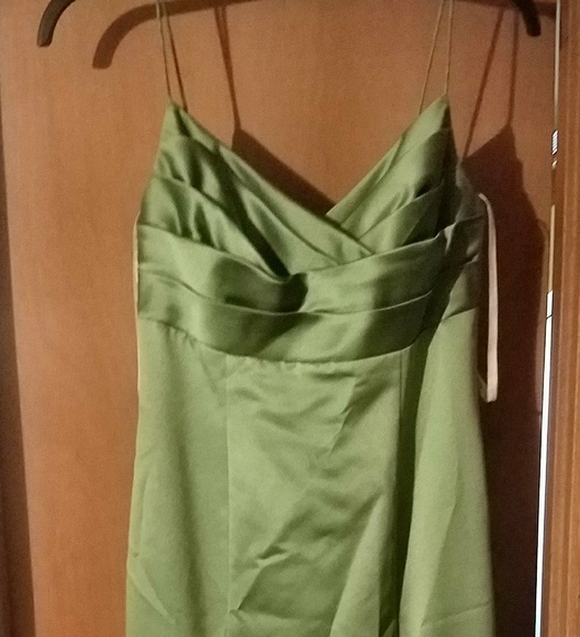 Mint Green David's Bridal Dress - Picture 2 of 3